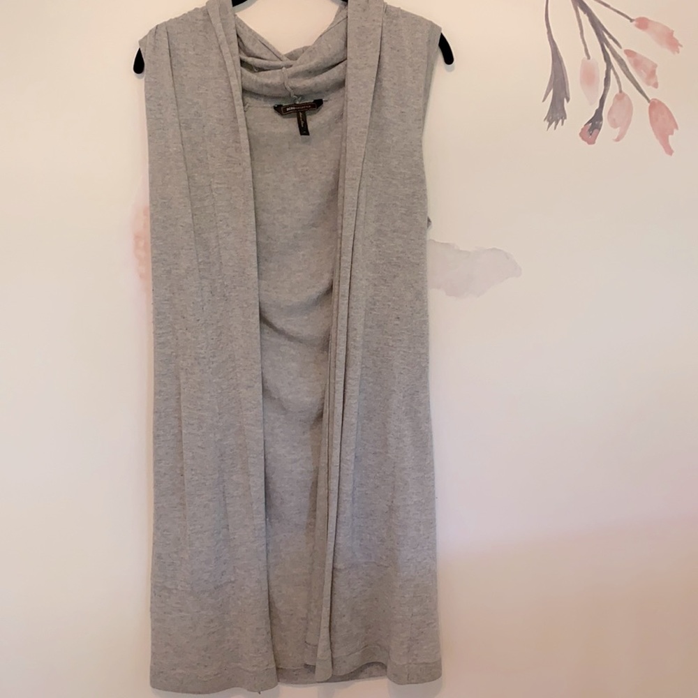 BCBG MaxAzria Grey Knit Duster